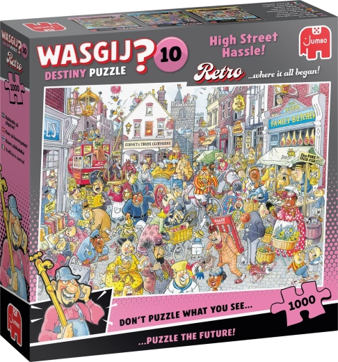 Jumbo Wasgij Retro Destiny 10: Problémák a főutcán – 1000 darabos puzzle