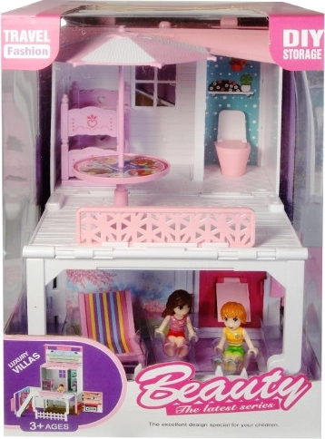 Kétszintes villa mini babákhoz