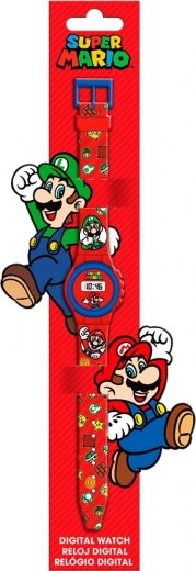 Gyerek digitális Super Mario karóra LED kijelzővel és naptárral