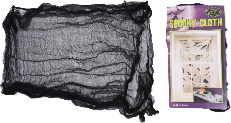 Halloween dekoráció függöny vagy terítő 72 × 190 cm fekete