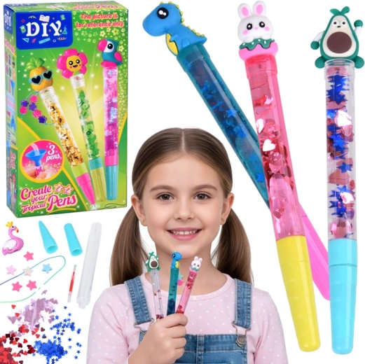 DIY zselés tollkészítő kreatív szett – 3 darab