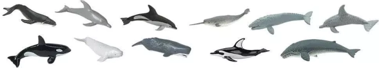 Safari Ltd. bálnák és delfinek – 48 db-os figura készlet
