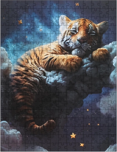 Tigris a felhőkben puzzle, 300 darabos