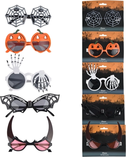 Halloween karneváli szemüveg – 5 design vegyesen