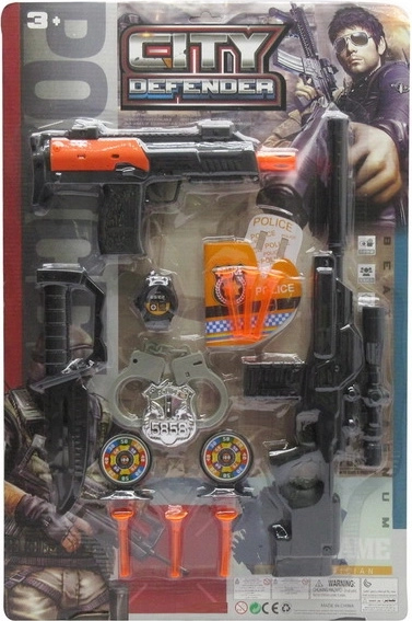 Rendőr szett gyermekeknek célbadobással