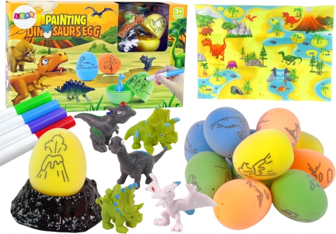 DIY készlet dinoszaurusztojások festéséhez