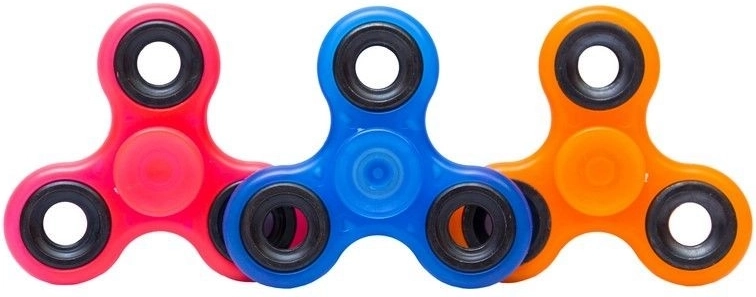 Fluoreszkáló fidget spinner 7,5 cm - 1 db