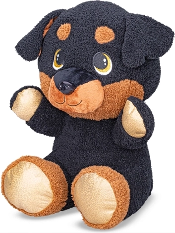 Plüss ülő rottweiler 16,5 cm