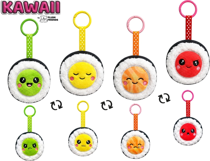 Plüss kulcstartó sushi formában Plush Friends Kawaii - 1 db