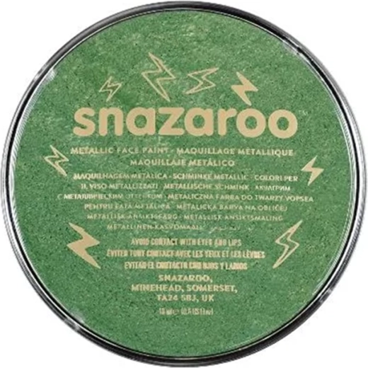 Snazaroo metálfényű arcfesték elektromos zöld 18 ml