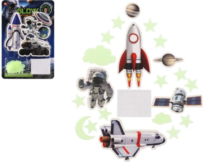 Világító űrdekoráció falra és mennyezetre