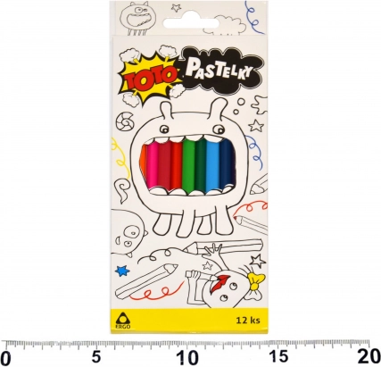 Háromszögletű ERGO zsírkréták 12 db