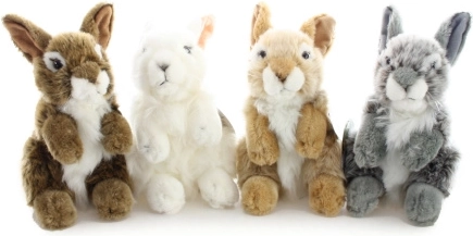 Plüss ülő nyuszi 20 cm