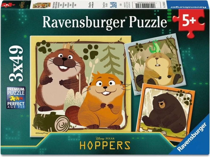 Ravensburger puzzle Kiruccanás a vadonba 3×49 darab