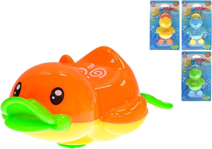 Lebegő felhúzható fürdőkacsa 12 cm