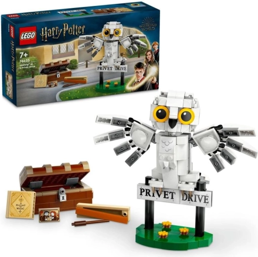 LEGO Harry Potter Hedvig a Privet Drive-on