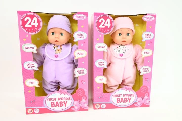 Bayer babababa (bobas) 38 cm – első szavak