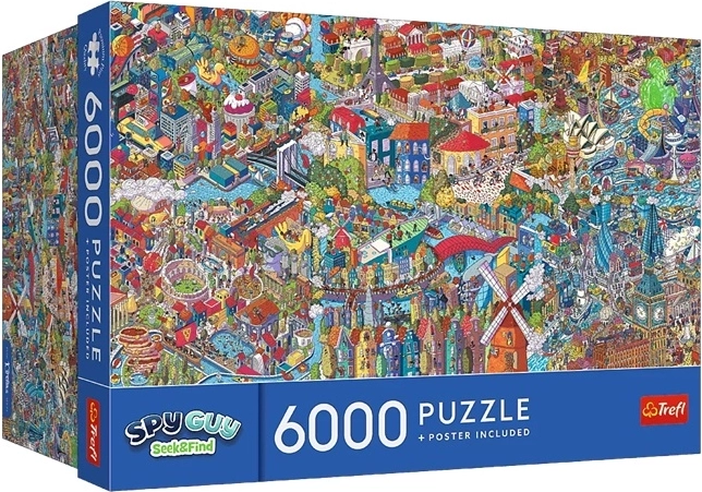 Puzzle Spy Guy: city break – 6000 darab