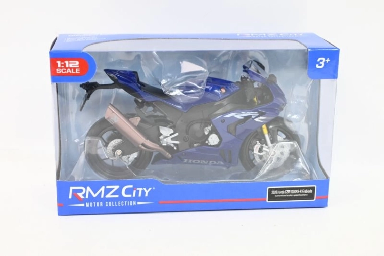 RMZ Hobby Honda CBR1000 Fireblade motorkerékpár modell, kék 1:12