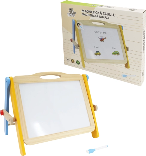 Babu kétoldalas mágneses fa tábla tartozékokkal