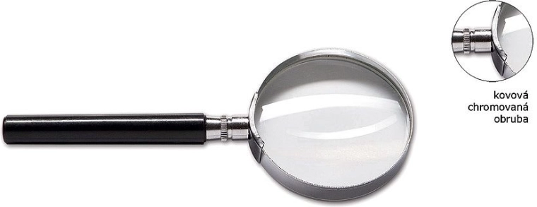CONCORDE nagyító fém kerettel, 40 mm átmérő