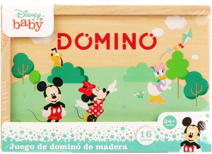 Disney Mickey Mouse fa dominó dobozban (16 darab)