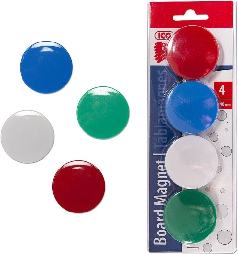Mágnesek 40 mm, 4 db, színes mix