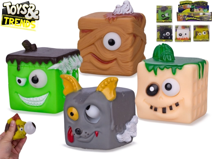 Brainboooom szörnyecskék – nyújtható kockák 6 × 6 cm