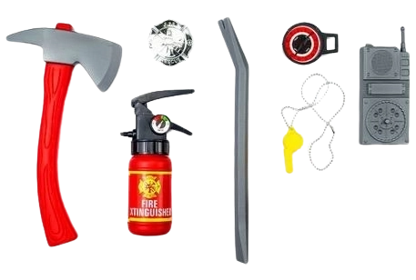 Gyermek tűzoltó készlet – 7 darab