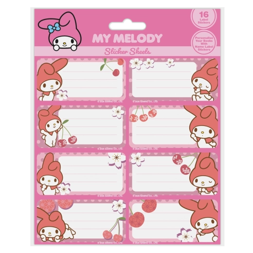 Cinnamoroll füzetcímkék