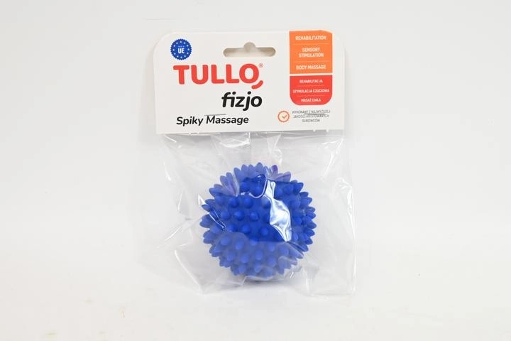Fizjo rehabilitációs tüskés masszázslabda 6,6 cm, kék