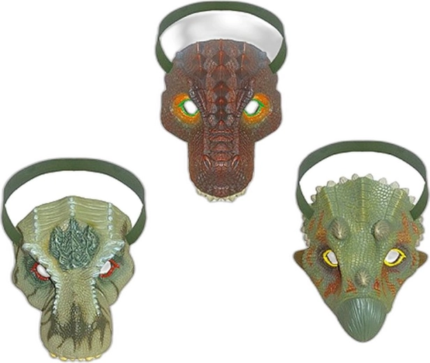 Dinoszaurusz maszk 19 cm (3 féle) – 1 db