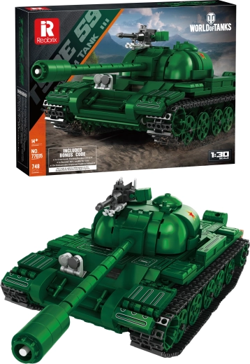 Type 59 World of Tanks harckocsi építőkészlet – 748 darab