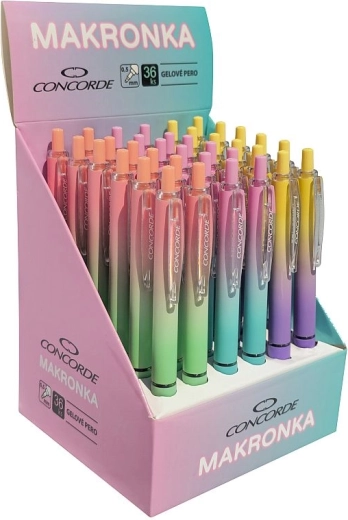 Concorde Makronka zselés toll, kék betét 0,5 mm