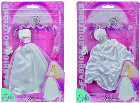 Esküvői ruha és cipő STEFFI 29 cm-es babához