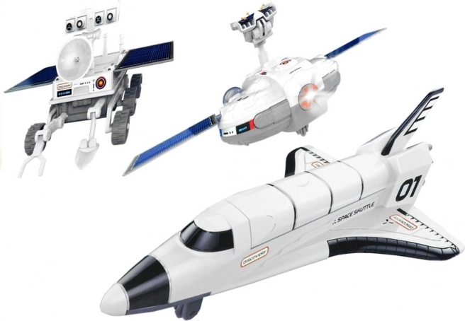 Kreatív napelemes 3 az 1-ben űrkészlet DIY rover