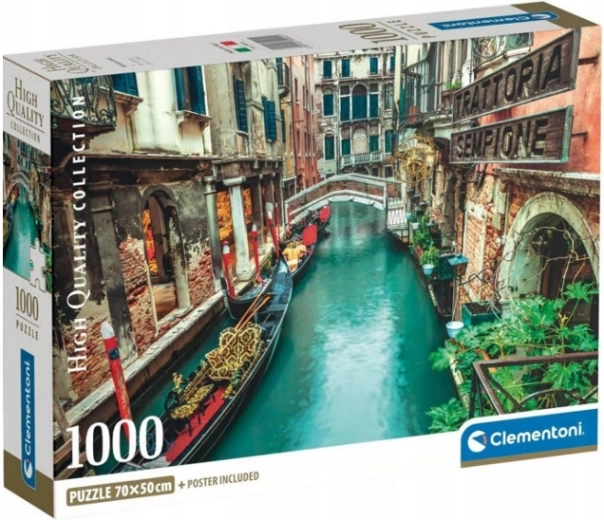 Puzzle 1000 Velencei csatorna CLEMENTONI