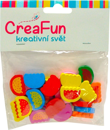 Fa görögdinnye gyöngyök, 25 db, 2 × 1,2 cm