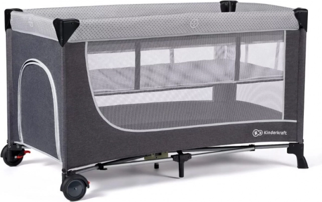 LEODY utazó kiságy, szürke