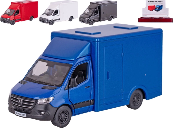 Fém Mercedes-Benz Sprinter furgon modell 1:48 Kinsmart