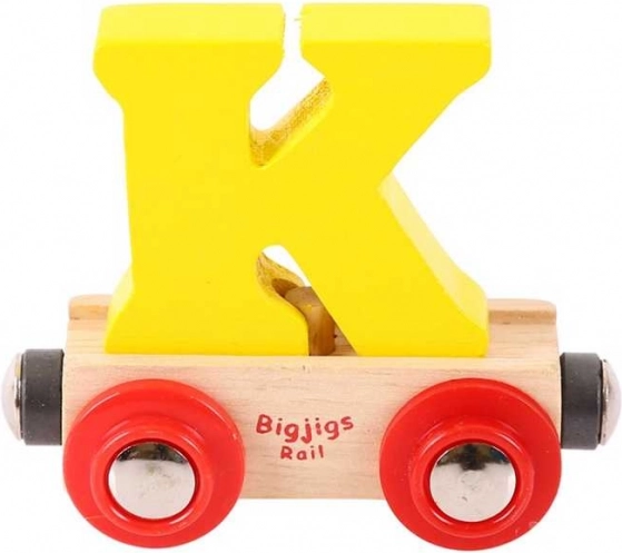 Bigjigs Rail K betűs vagon