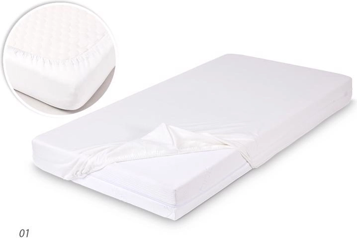 Bambusz lepedő 60 × 120 cm, fehér BABYMATEX