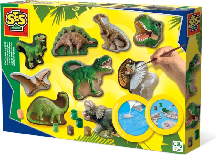 Dinoszauruszok öntése és festése