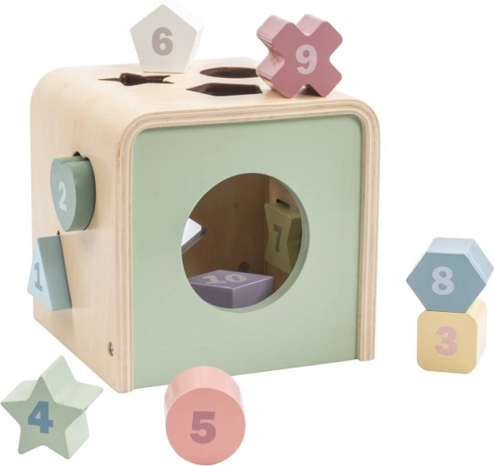 Montessori formabedobó kocka Baby Mix