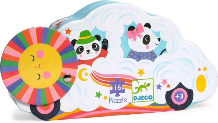 Djeco puzzle felhős autó (16 darabos)