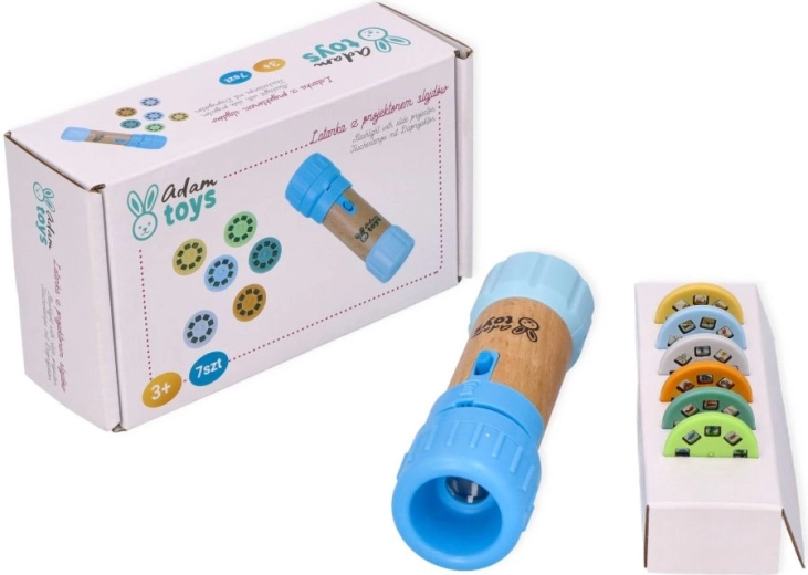Adam Toys kék gyermek zseblámpa projektorral