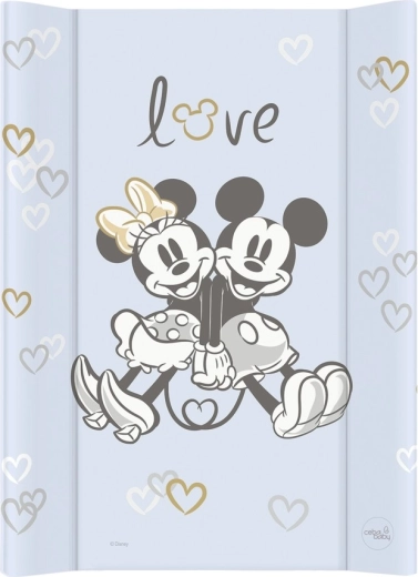 Ceba Baby merev alátéttel ellátott pelenkázó lap Comfort 50 × 70 Disney Minnie & Mickey kék
