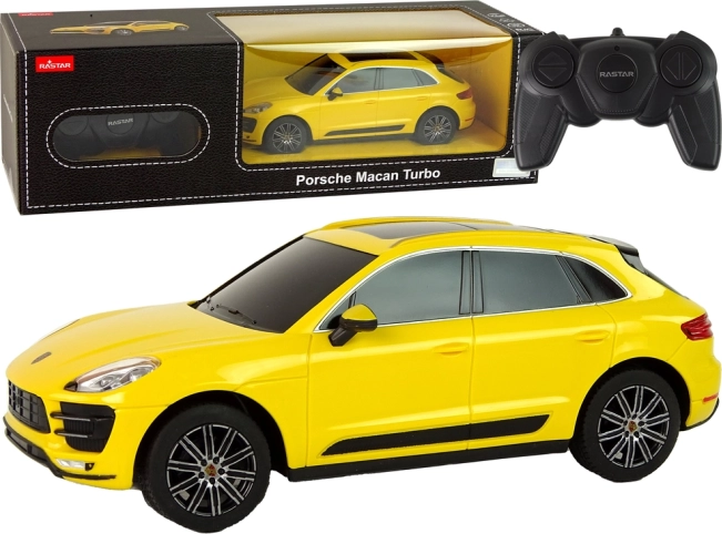 RC autó Porsche Macan Turbo 1:24 Rastar – sárga