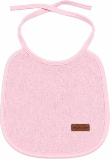New Baby gyermek frottír előke PVC béléssel, rózsaszín - 1 db