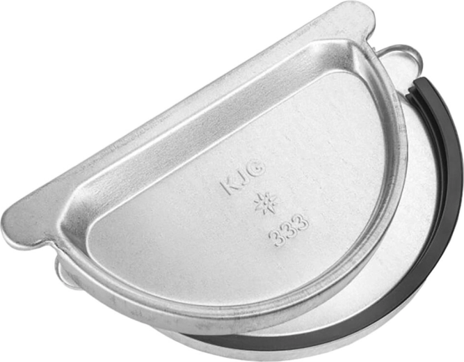 250 mm-es ereszcsatorna-vég gumitömítéssel, horganyzott